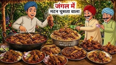 जंगल में मटन चुसता वाला | Desi Mutton Chusta Wala | Hindi Kahani | Hindi Cartoon | Hindi Kahaniyan