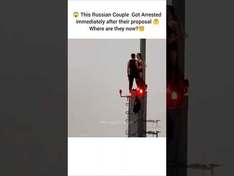 😲They Proposed on Tower and this happened 😱#trending#popular#nyc#russian#towercouple#towerproposal