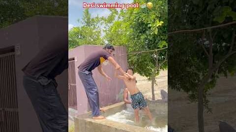 Desi swimming pool🏊 #shortvideo #swimmingpool #viralvideo #reels #trending #india #shorts