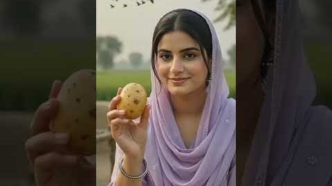 Ayesha’s Desi Anda Aloo 🥔Magic | Village Life Cooking #Alooandarecipe #villagelife