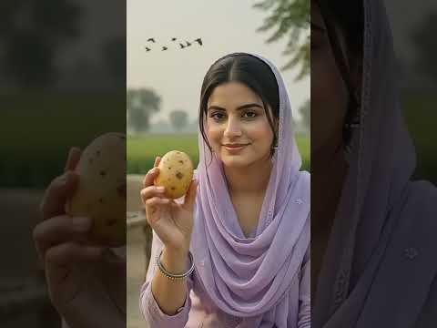 Ayesha’s Desi Anda Aloo 🥔Magic | Village Life Cooking #Alooandarecipe #villagelife
