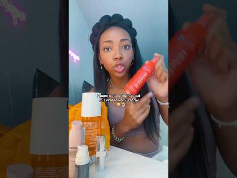 EXPOSING THE VIRAL TOWER 28 SPRAY😳 #skincare #preppyyyy #beautyproducts #preppyslay #cosmetics