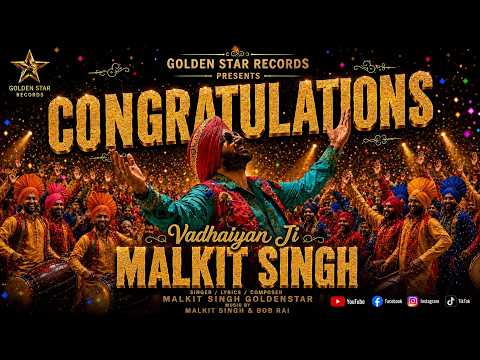Congratulations – Malkit Singh Golden Star || Bob Rai || New Punjabi Song 2026