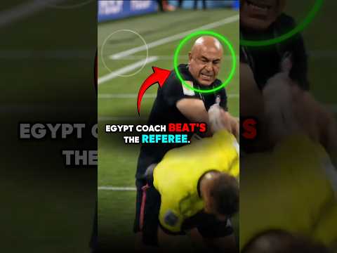 Egypt Coach vs Referee: What Really Happened? 😱 #shorts