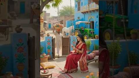 Desi cute bahu and bangles aur saas ko khani pani puri ,village life ,shopping,cooking