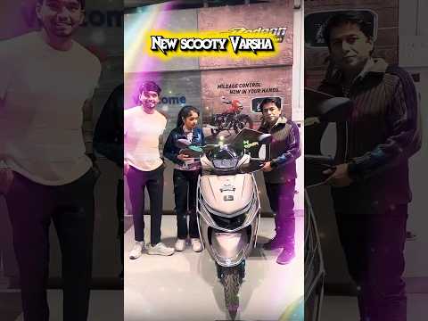 Varsha Didi 😇 New Scooty #harshpushptode #kishan #bapukisanhai #desi #village