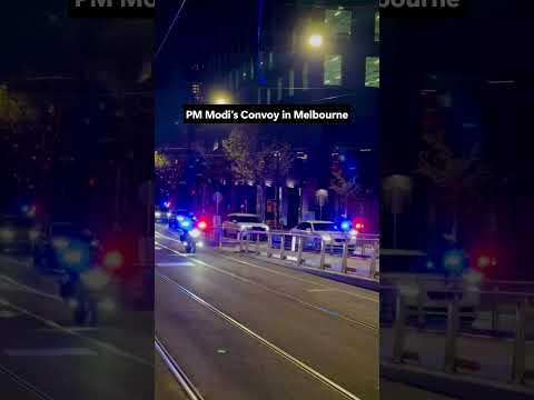 Modi Convoy in Melbourne, Australia