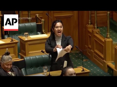 Lawmakers use haka to protest in New Zealand’s parliament