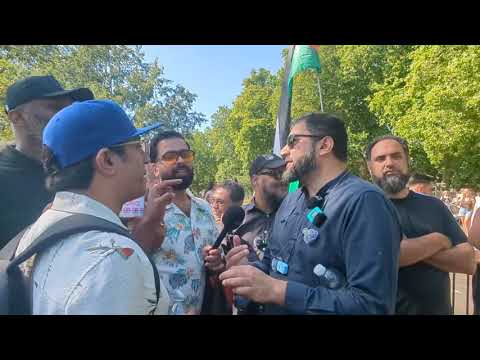 Arif hussain in London speakers corner