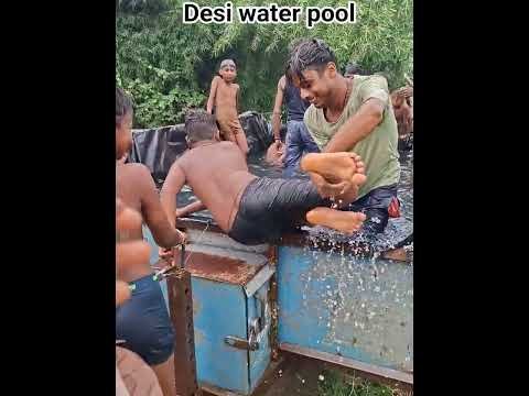 #desi water pool in trolley #trending #viral #shorts #video #song #trector  #reels