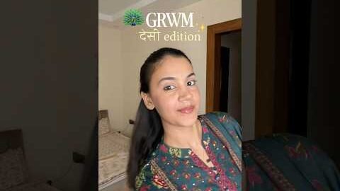 Desi GRWM 💕 #youtubeshorts #grwm #grwmoutfit #desi #ootd #kurti #outfitoftheday #makeup #explore