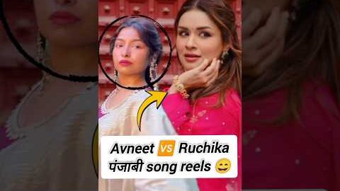 two punjabi girl 💖😍 #ruchikarathore #avneetkaur #punjabisong #fukrainsaan #short
