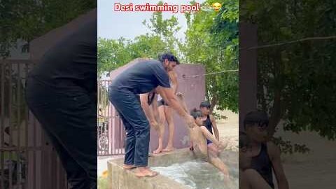 Desi swimming pool😍 #shortvideo #swimmingpool #viralvideo #reels #trending #india #shorts