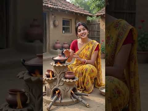 Desi Jugad Chulha 🔥 | Amazing Village Cooking Stove | Smart Rural Innovation #shorts