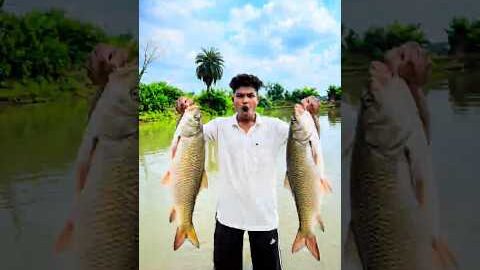 akhir kitna machli pakda mene 😱🐟#shorts #fishing #contentcreator #desi