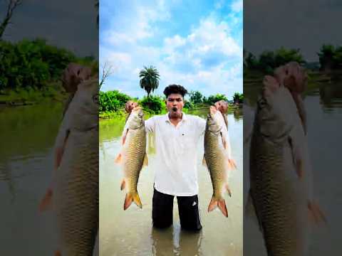 akhir kitna machli pakda mene 😱🐟#shorts #fishing #contentcreator #desi