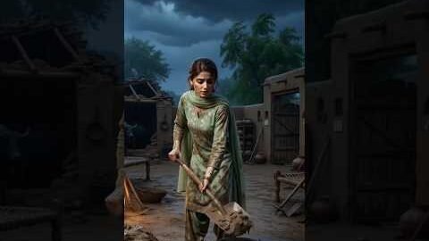 🌾 Real Village Life in Pakistan | Beautiful Rural Rainy Night | Desi Village #shorts #9millionviews