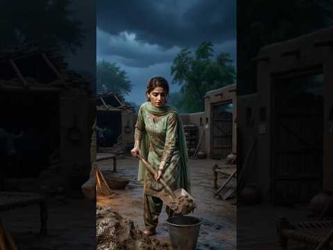 🌾 Real Village Life in Pakistan | Beautiful Rural Rainy Night | Desi Village #shorts #9millionviews