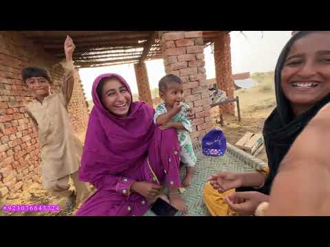 Desert Area Village family evening routine in the desert Pakistan India Border in fort Abbas 2026