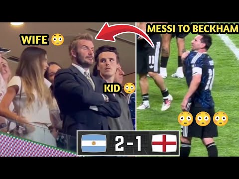 David Beckham Was Angry When Messi Eliminated England From The World Cup π± Look at His Reaction π³