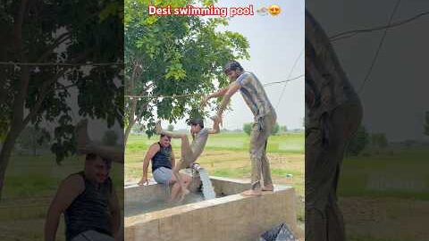 Desi swimming poolπ #shortvideo #swimmingpool #viralvideo #reels #trending #india #shorts