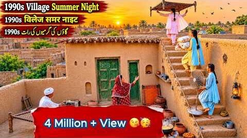 1990s Village Summer Nights π | Chat Par Sona, Family Memories & Desi Rooftop Life π’ | full story