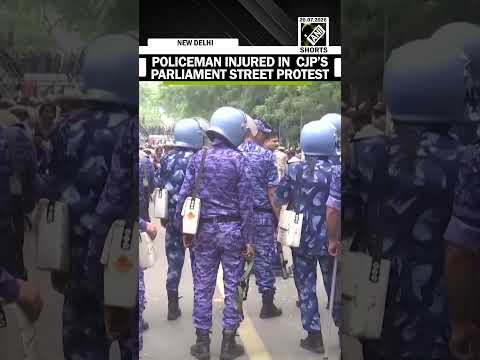 CJP’s Protest: Protesters and Delhi Police personnel injured in Parliament Street clashes