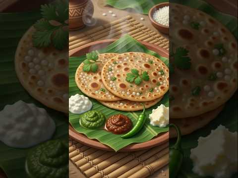 🌿🥔 AUTHENTIC SABUDANA ALOO PARATHA RECIPE | DESI INDIAN VILLAGE COOKING 🌿🔥