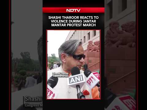 CJP Jantar Mantar Protests | Shashi Tharoor Reacts To Violence During Jantar Mantar Protest
