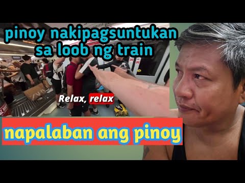Pinoy napalaban sa loob train😱😱