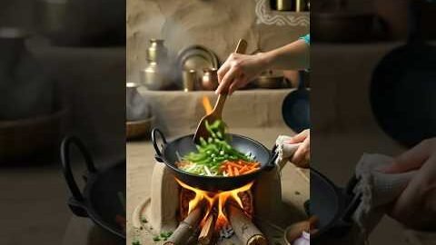 veg chowmin 🍝#ai #aivideo #chowmein #cooking #desi #aishorts #shorts