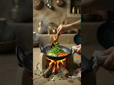 veg chowmin 🍝#ai #aivideo #chowmein #cooking #desi #aishorts #shorts