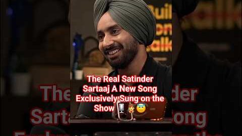 The Real Satinder Sartaaj A New Song Exclusively Sung on the Show 🎙🧑‍🎤😇