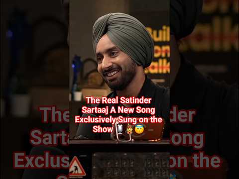 The Real Satinder Sartaaj A New Song Exclusively Sung on the Show 🎙🧑‍🎤😇