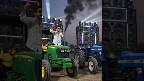 🚜 Tractor DJ Party 🔥 Desi Vibes + Loud Bass 🎶 | Village DJ Show #shorts