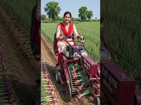 This Amazing Onion Harvesting Machine Will Blow Your Mind! 🚜🧅 | Desi Jugaad Innovation