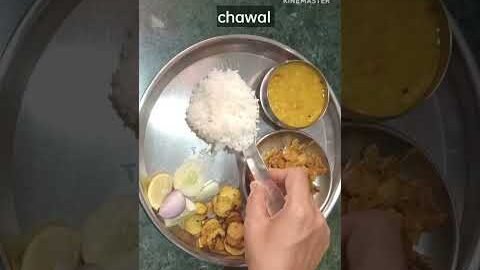 #shorts देसी लंच थाली मेकिंग Desi Thali #desi #thali