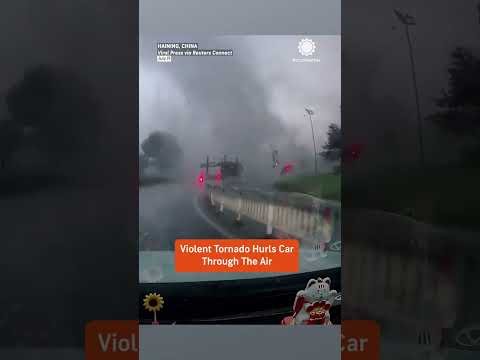 🌪️ Tornado Picks Up Car and Sends It Flying 😱 | Caught on Camera
