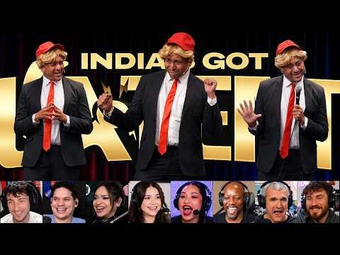 FOREIGNERS REACT TO INDIA’S GOT LATENT S2 EP 1 | Donald Trump Mimicry | First Time Watching