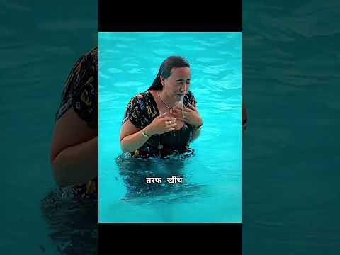 Georgina pulled her sister into the pool. #viral #youtubeshorts #shortsfeed #ytshorts