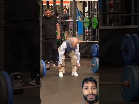 ELITE Powerlifter ANATOLY pretends to be Old man in GYM.#anatoly #fitness #gym #shorts #viral #usa