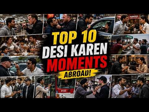 Top 10 Indian Karen Men Caught on Camera | Real Viral Incidents Abroad