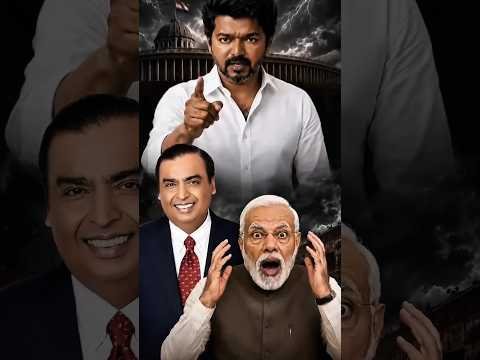 विजय थलापति के फैसलों से मचा बवाल! क्या मोदी और अंबानी की बढ़ी टेंशन? 😱 #edit #original #india