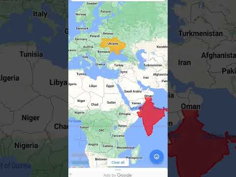 India vs Ukraine size comparison #india #ukraine #mapping #shorts #world #map #viral #comparison