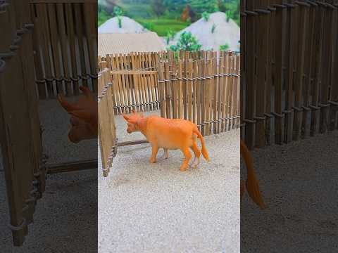 Mini Cow shed House Making Project, Diy Creative science project