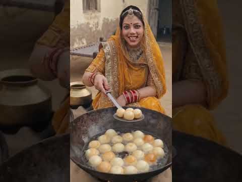 बहू ने बनाए हल्दी के फंक्शन मे मीठे गुलगुले | #desi#food #enjoy #happiness