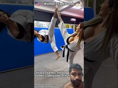 ☠️💪The power of women’s Teakwondo.#teakwondolifestyle#kungfu#karate#fiting #treanding#hardwork#china