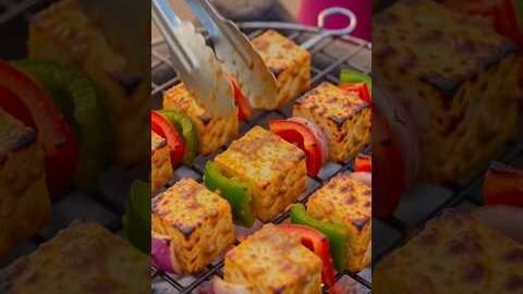 | Desi style Paneer Tikka 😋 | #food #paneerrecipes #shorts #foodlover 🫠🫠#village #desi