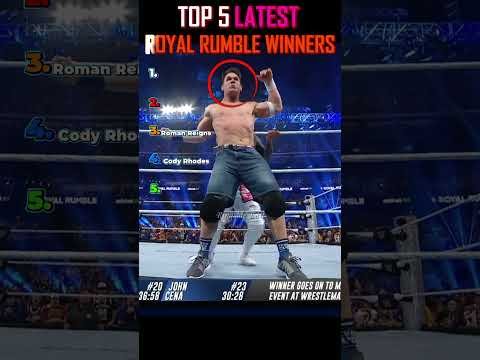 😨😱Ranking Latest WWE Royal Rumble Winners  #wwe #wwefan #wrestling #ajlee
