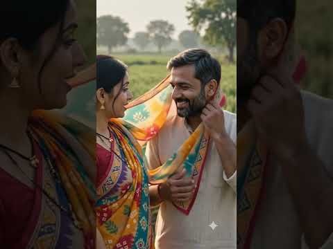 साजन और सजनी #sawan #villagelife #love #husbandwife #desi